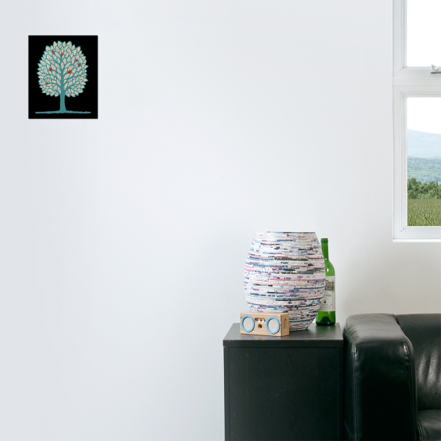 Psychedelic Folk Autumn Tree by TuncGK